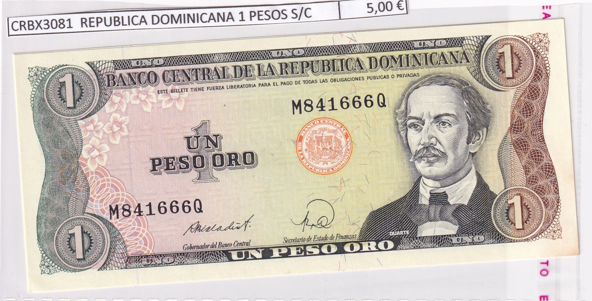 imagen-13-33436.jpg CRBX3081 BILLETE REPUBLICA DOMINICANA 1 PESOS SIN CIRCULAR - Imagen 1