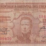 CRBX2334 BILLETE URUGUAY 1 PESO 1939 USADO
