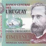 CRBX2338 BILLETE URUGUAY 50 PESOS 2020 SIN CIRCULAR