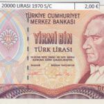 CRBX3097 BILLETE TURQUIA 20000 LIRAS 1970 SIN CIRCULAR