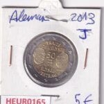 HEUR0165 MONEDA ALEMANIA 2 EUROS 2013 Letra J (Tratado del Eliseo)