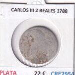 CRE7954 MONEDA ESPAÑA CARLOS III 2 REALES 1788 PLATA