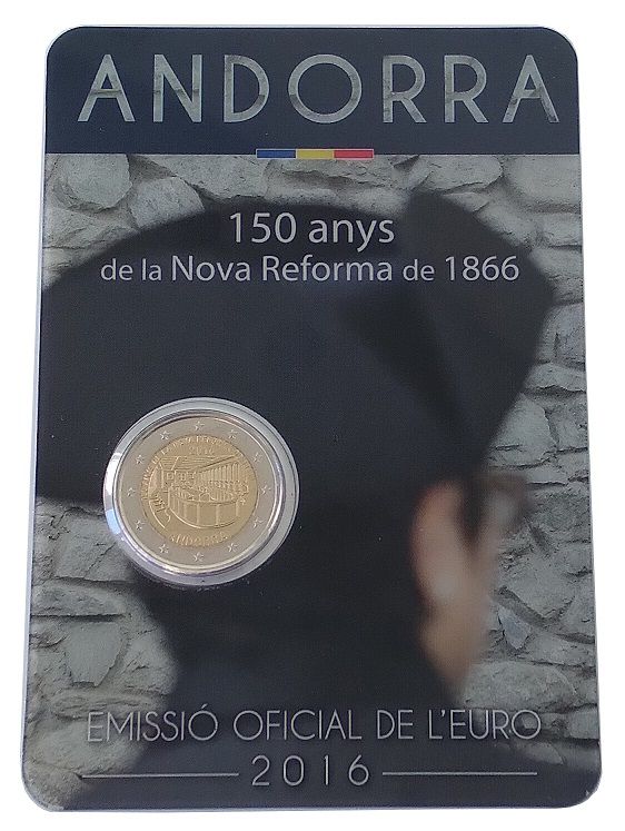 imagen-13-33714.jpg HEUR0624 MONEDA ANDORRA 2 EUROS 2014 (Reforma de 1866) COIN CARD - Imagen 1