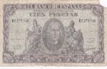 CRBS1914 BILLETE ESPAÑA 100 PESETAS 1940 SERIE D USADO