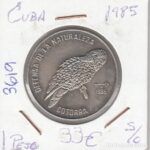 MONEDA CUBA 1 PESO 1985