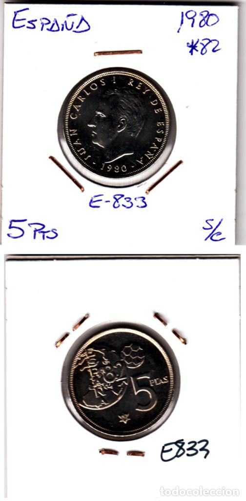 imagen-13-4723.jpg MONEDA ESPAÑA JUAN CARLOS 5 PESETAS 1980 ESTRELLA 82 - Imagen 1