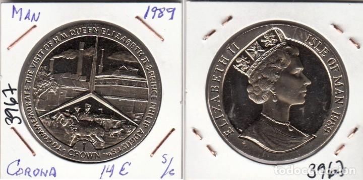 imagen-13-5228.jpg MONEDA ISLA DE MAN 1 CORONA 1989 - Imagen 1