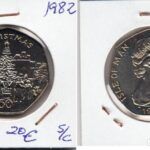 MONEDA ISLA DE MAN 50 PENIQUES 1982