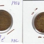 MONEDA SARRE 20 FRANKEN 1954