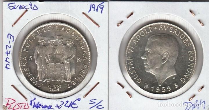 imagen-13-6198.jpg E2744 MONEDA SUECIA 1959 5 KRONER PLATA - Imagen 1