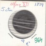 MONEDA ESPAÑA ALFONSO XII 5 CENTIMOS 1879