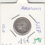 MONEDA ESPAÑA ALFONSO XII 50 CENTIMOS 1881 PLATA