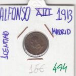 MONEDA ESPAÑA ALFONSO XIII 1 CENTIMO 1913