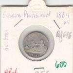 MONEDA ESPAÑA GOBIERNO PROVISONAL 50 CENTIMOS PLATA 1869