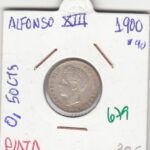 MONEDA ESPAÑA ALFONSO XIII 50 CENTIMOS 1900 PLATA
