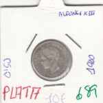 MONEDA ESPAÑA ALFONSO XIII 50 CENTIMOS 1900 PLATA