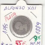 MONEDA ESPAÑA ALFONSO XIII PLATA 1 PESETA 1889