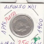 MONEDA ESPAÑA ALFONSO XIII 1 PESETA 1900 PLATA