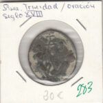 MEDALLA SAT TRINIDAD ORACION SIGLO XVIII