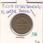 CRM0176 MEDALLA FICHA APARCAMIENTO EL CORTE INGLES