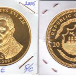 MONEDA LIBERIA 5 DOLARES 2005