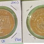 MONEDA LIBERIA 5 DOLARES 2003