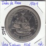 MONEDA ISLA DE MAN 1 CORONA 1979