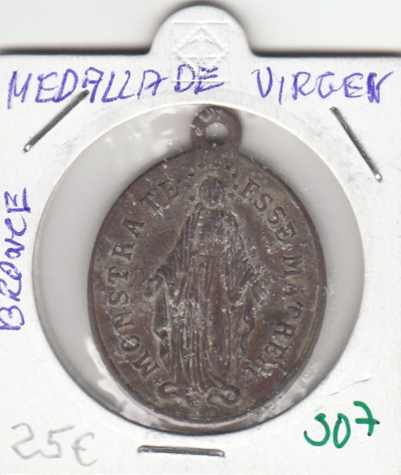imagen-13-7702.jpg CRM0307 MEDALLA RELIGIOSA VIRGEN BRONCE - Imagen 1