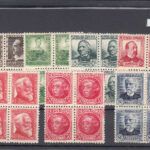 CRS396 SELLOS ESPAÑA Nº CAT 681-88 XX-X BLOQUES DE 4