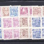 CRS419 SELLOS ESPAÑA Nº CAT 974-82 XX-X BLOQUES DE 4