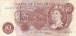 CRBX132 BILLETE INGLATERRA 10 SHILLING BC