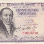 CRBS0465 BILLETE ESPAÑA 25 PESETAS 1946 EBC
