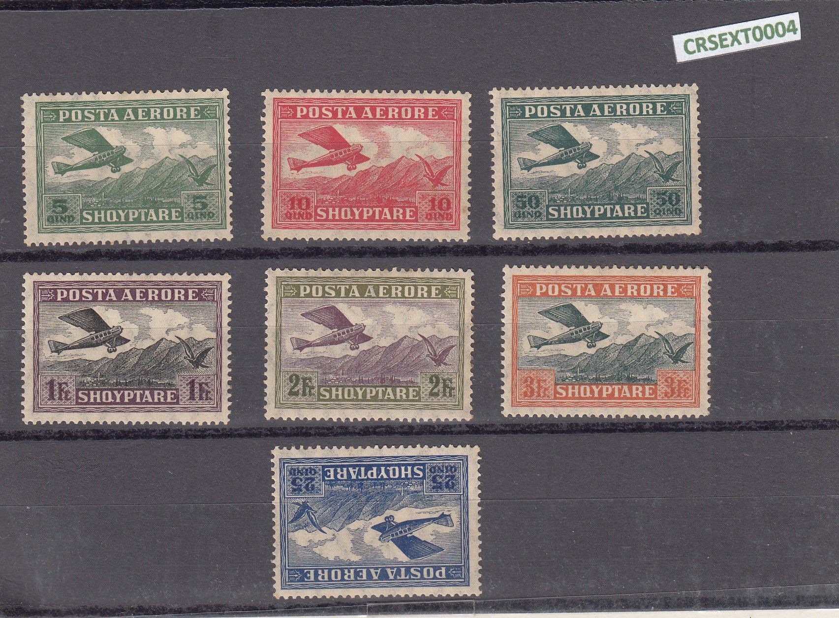 imagen-13-8847.jpg CRSEXT0004 SELLOS ALBANIA AEREOS Nº CAT AV 1-7 X - Imagen 1