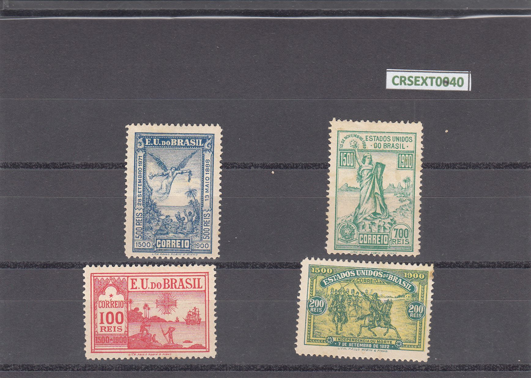imagen-13-8991.jpg CRSEXT0040 SELLOS BRASIL Nº CAT 112-5 X CON CHARNELA - Imagen 1