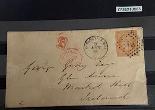 imagen-13-9040.jpg CRSEXT0083 SELLO FRANCIA Nº CAT 16 EN CARTA CIRCULADA - Imagen 1