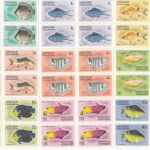 CREXT0111 SELLOS GRENADA Nº CAT 350-68 BLOQUES DE 4 XX SIN CHARNELA