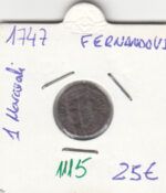 CRE1115 1 MARAVEDI FERNANDO VI 1747