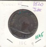 CRE1145 8 MARAVEDIS FERNANDO VII 1820 JUBIA