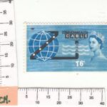 CREXT0138 SELLO INGLATERRA Nº CAT 381 XX BANDAS DE FOSFORO SIN CHARNELA