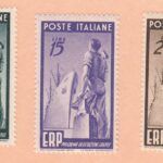 CREXT0146 SELLOS ITALIA Nº CAT 539-41 X CON CHARNELA