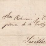 CRCAR109 CARTA COMPLETA DE BILBAO A SEVILLA CON SELLO Nº 81. MATASELLO PUNTOS DE BILBAO Y FECHADOR NEGRO.