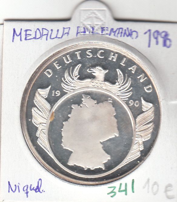 imagen-13-9343.jpg CRM341 MEDALLA ALEMANIA NIQUEL 1990 - Imagen 1