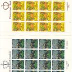 CRSEXT0164 SELLOS LIECHTENSTEIN Nº CAT 705-6 XX MINIPLIEGO SIN CHARNELA