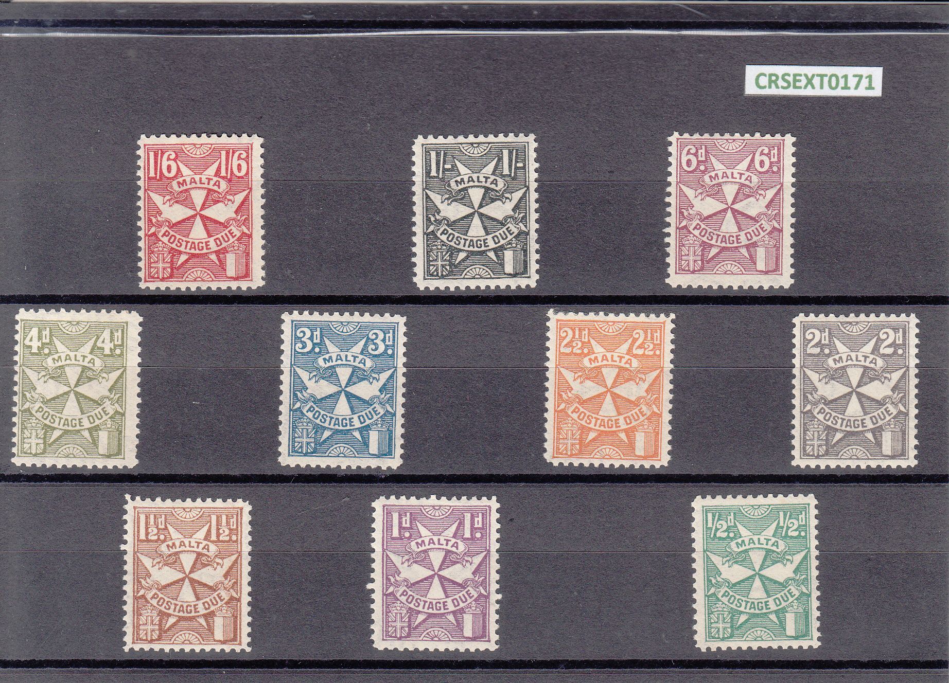 imagen-13-9362.jpg CRSEXT0171 SELLOS MALTA (TAXA) Nº CAT 11-20 X SIN CHARNELA - Imagen 1