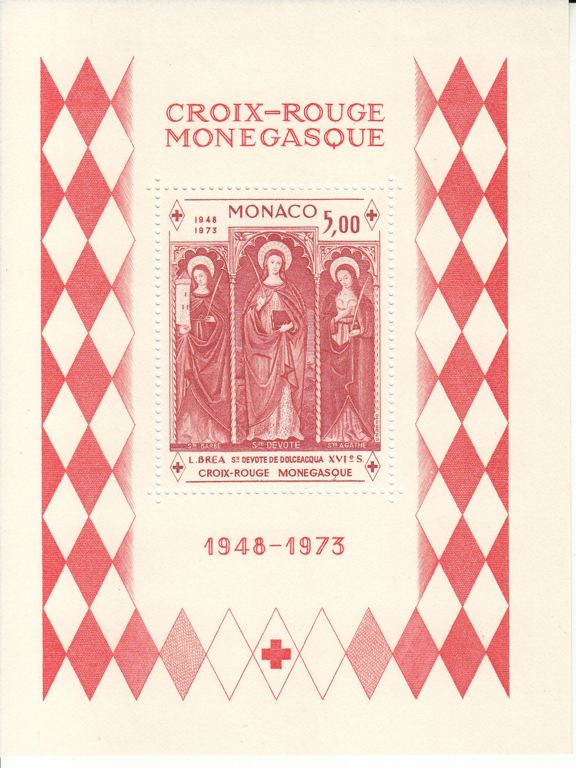 imagen-13-9375.jpg CRSEXT0184 SELLO MONACO Nº CAT 7 XX HOJA BLOQUE SIN CHARENLA - Imagen 1