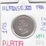 CRE1199 MONEDA ESPAÑA ALFONSO XIII 1 PESETA 1904 PLATA