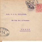 CRCAR154 SOBRE DE BILBAO A PARIS CON SELLOS Nº 269 Y 270. CENSURA MILITAR Nº 354 SEÑAL DE HABER SIDO REVISADA.