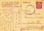 CRCAR252 ENTERO POSTAL CIRCULADO ALEMAN DE INSBRUCK A SEVILLA EL 19-12-41. MARCA ALEMANA EN AZUL.