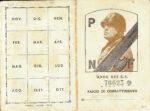 CRCAR282 TARJETA ITALIANA DE IDENTIFICACION DEL PARTIDO FASCISTA DEL AÑO 1934 EN CATANZARO
