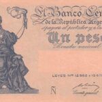 CRBX147 BILLETE ARGENTINA 1 PESO 1947 SIN CIRCULAR